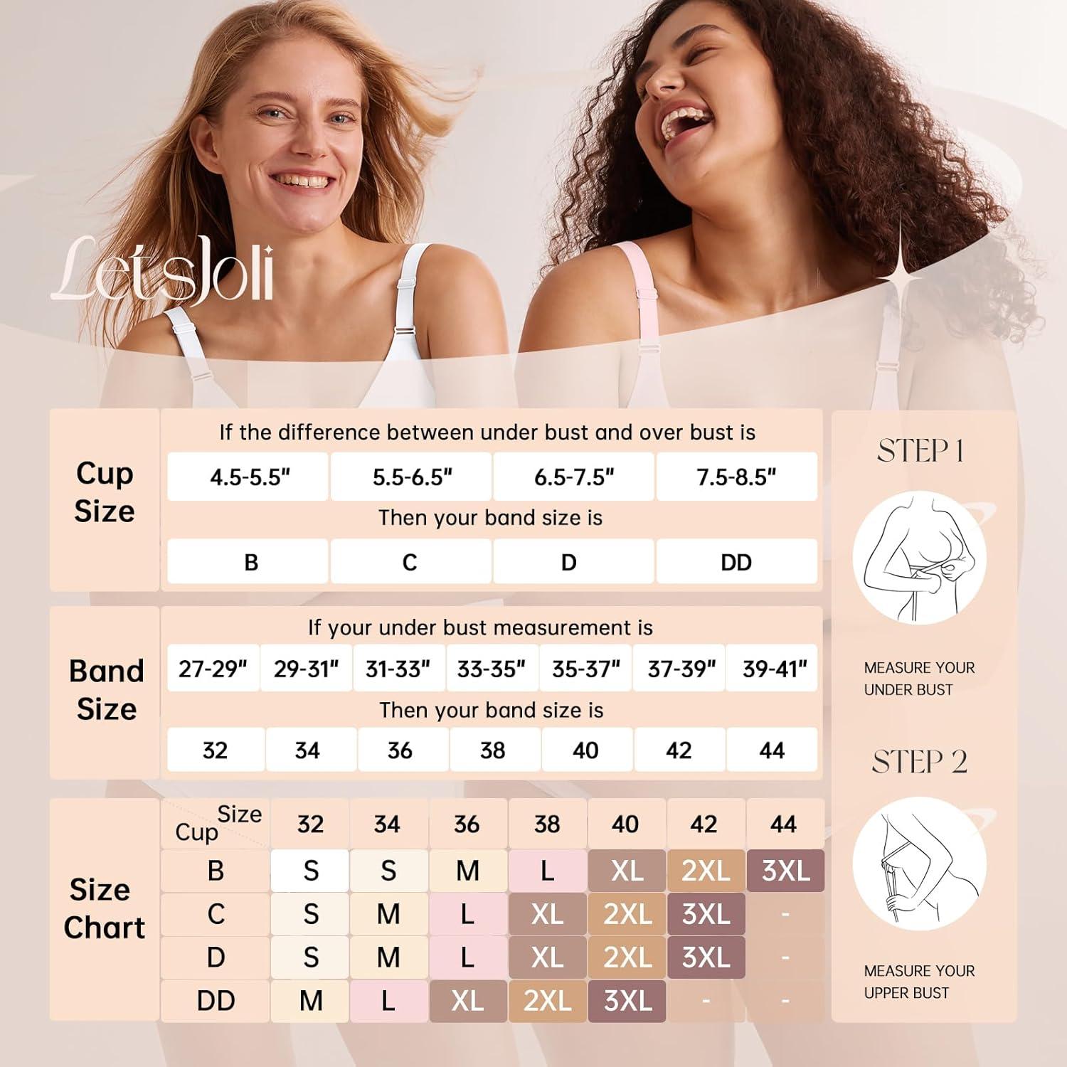 imagePush Up Seamless Bras for Women No Underwire Support and Lift V Neck Wireless Full Coverage Bralettes Everyday BrasWhite