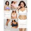 Wireless Seamless Bras for Women No Underwire Push Up Scalloped V Neck Full Coverage Support Bralettes Everyday Bras(Skin)
