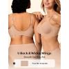 Jelly Bras for Women No Underwire Wireless Tshirt Bra Push Up Seamless Bralettes w Support(Praline)