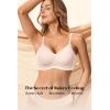 Jelly Bras for Women No Underwire Wireless Tshirt Bra Push Up Seamless Bralettes w Support(Skin)