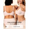 Jelly Bras for Women No Underwire Wireless Tshirt Bra Push Up Seamless Bralettes w Support(Skin)