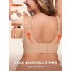 Bras for Women Supportive Wireless Push Up Bra Full Coverage No Underwire Seamless Plus Size for Older Women(Sand)