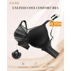 LetsJoli Minimizer Bras for Women Full Coverage Unlined Bra with Underwire Cool Comfort Support for Older Plus Size(Black)