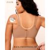 LetsJoli Minimizer Bras for Women Full Coverage Unlined Bra with Underwire Cool Comfort Support for Older Plus Size(Dark Beige)