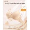 LetsJoli Minimizer Bras for Women Full Coverage Unlined Bra with Underwire Cool Comfort Support for Older Plus Size(Light Beige)
