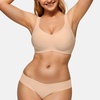 LetsJoli Jelly Bras for Women Plus Size Full Coverage Supportive Wireless(Nude)