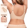 LetsJoli Jelly Bras for Women Plus Size Full Coverage Supportive Wireless(Nude+nude-1)